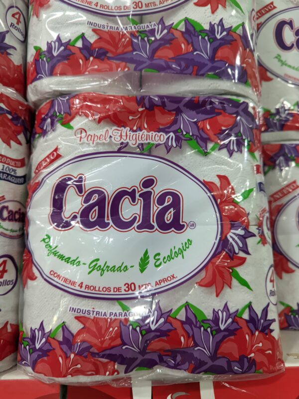 PAPEL HIGIENICO CACIA PAQ. 4 UN