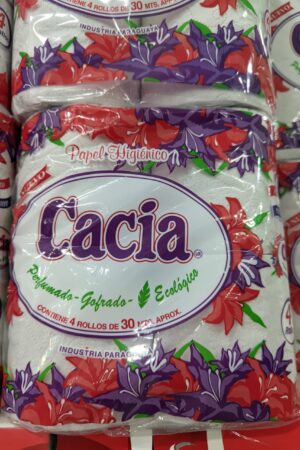 PAPEL HIGIENICO CACIA PAQ. 4 UN