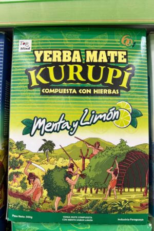 YERBA MATE KURUPI MENTA Y LIMON 500G