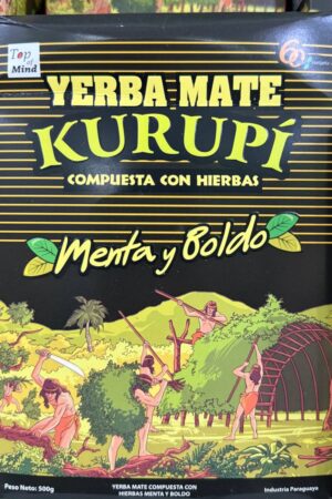 YERBA MATE  KURUPI  MENTA Y BOLDO 500GR