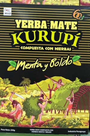 YERBA MATE KURUPI MENTA Y BOLDO 250GR