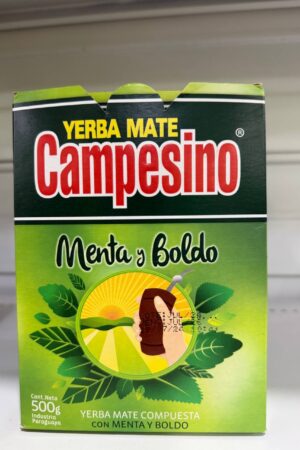 YERBA MATE CAMPESINO MENTA BOLDO 500 G