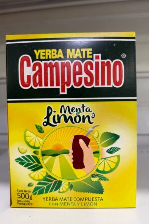 YERBA MATE CAMPESINO MENTA LIMON 250 GR