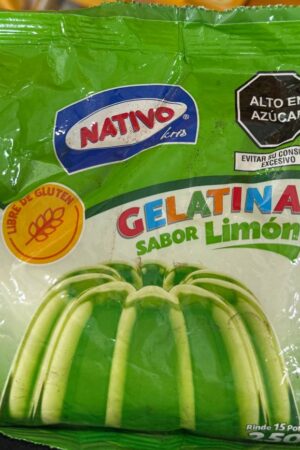 GELATINA DE SABOR LIMON NATIVO