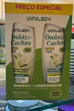 Shampoo + Acondicionador Vinilady Ondas Y Cachos