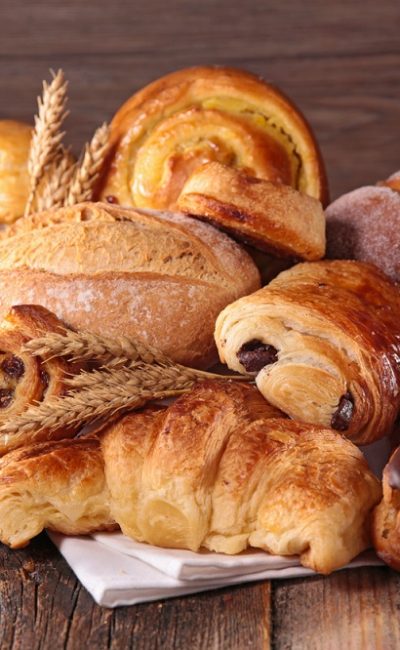 assorted pastry and bread
